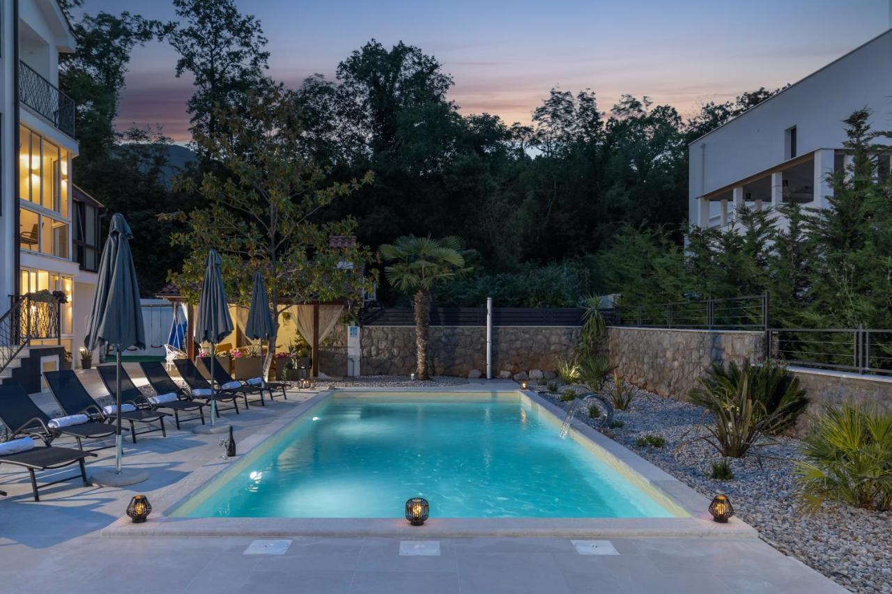 Villa Adriatic, Apartment Enio With Swimming Pool, Panoramic Sew View, Free Parking Ičići Zewnętrze zdjęcie