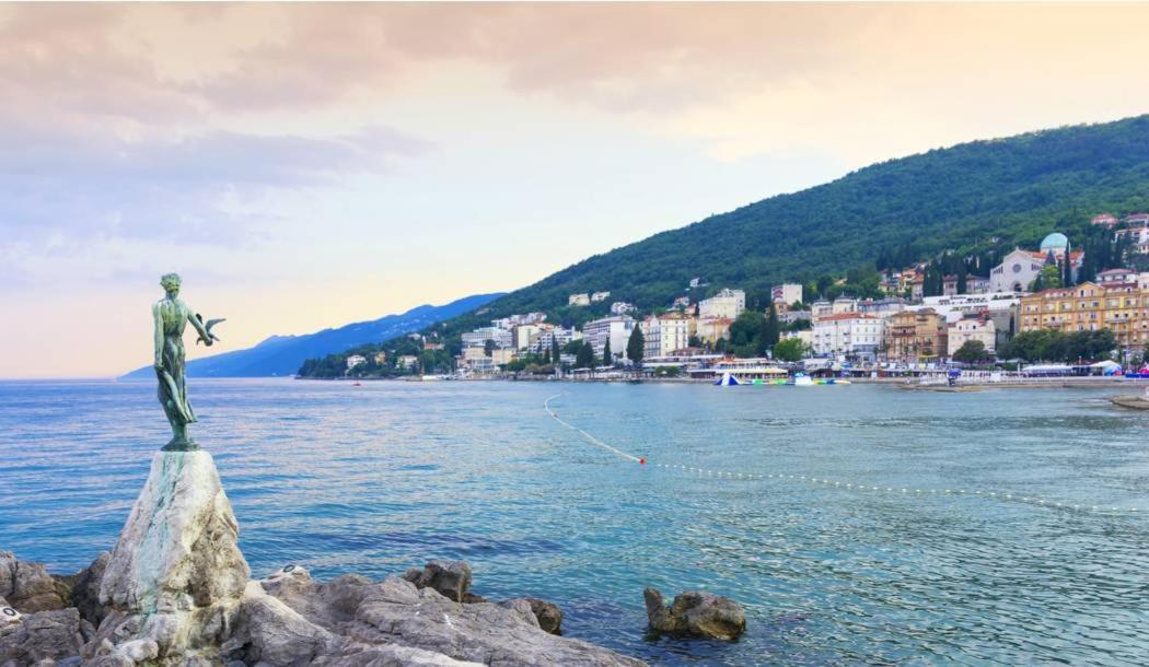 Villa Adriatic, Apartment Enio With Swimming Pool, Panoramic Sew View, Free Parking Ičići Zewnętrze zdjęcie